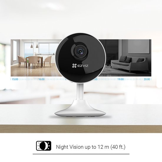 EZVIZ C1C-B 1080P - Wifi Beveiligingscamera Binnen - Bewegingsdetectie - Tweeweg Audio - Nachtzicht - H.265 - Indoor Camera van EZVIZ — afbeelding 4