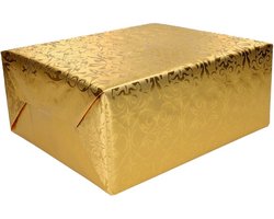 Luxe kerst inpakpapier op rol - 500 x 76 cm - cadeaupapier / kadopapier Zilver