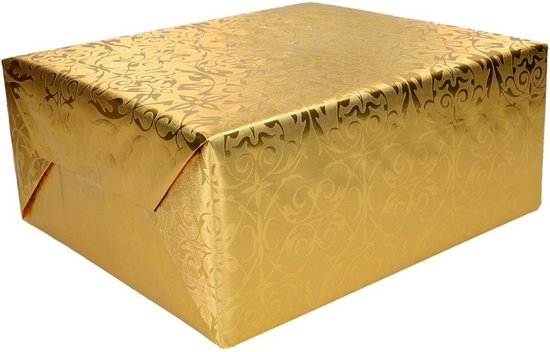 Luxe kerst inpakpapier op rol - 500 x 76 cm - cadeaupapier / kadopapier Zilver