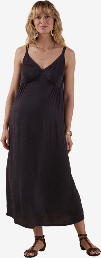ENVIE DE FRAISE Robe longue à bretelles grossesse effet satiné