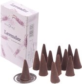 Stamford wierook kegeltjes lavendel geur - 45x stuks - Lichaam in balans - Meditatie/mediteren geurkegeltjes