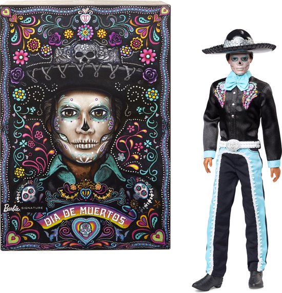 Barbie Ken Día De Muertos-pop Veelkleurig — afbeelding 4