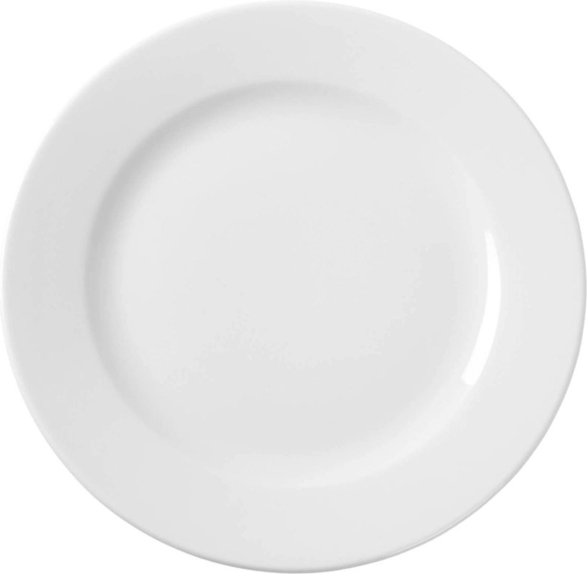 HENDI Plat bord – versterkte randen – slijtvast porselein – wit – ⌀200 mm