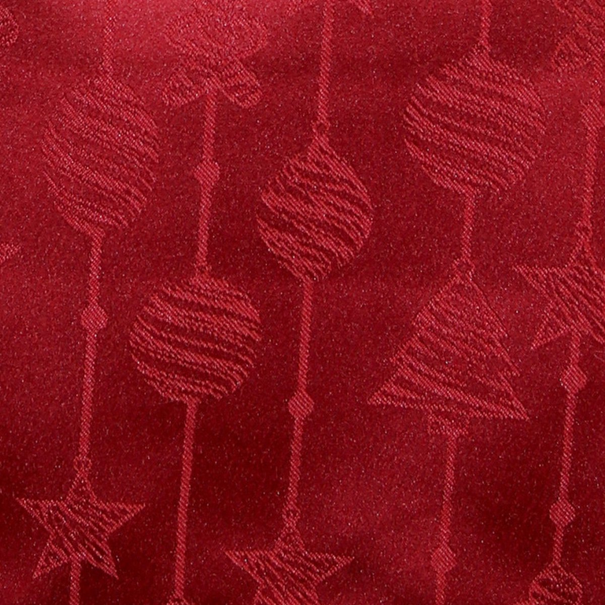Unique Living Kerst tafellaken/tafelkleed - rood - 145 x 200 cm - polyester - rechthoekig