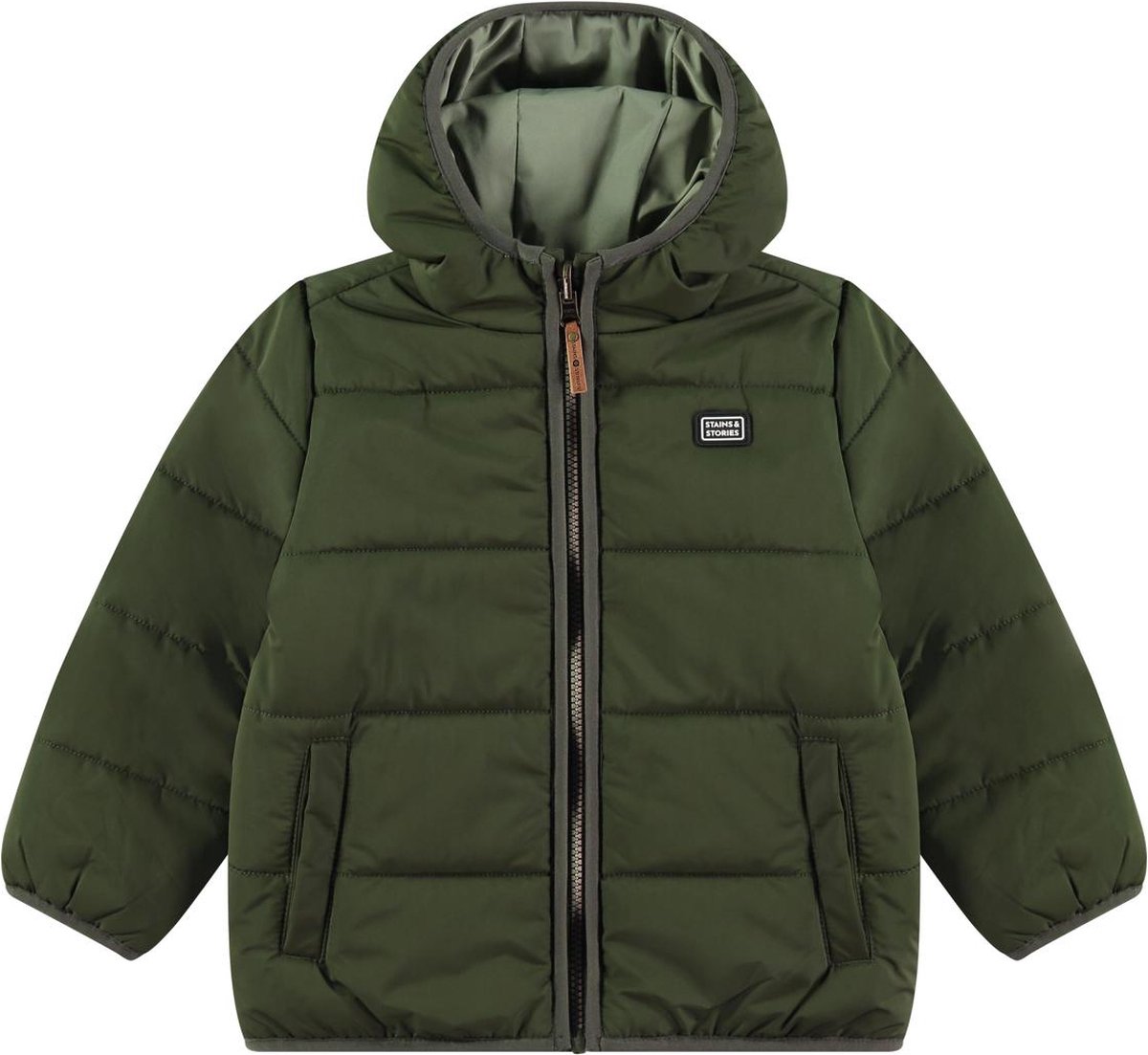 Stains & Stories boys winterjacket reversible Jongens Jas - Maat 104