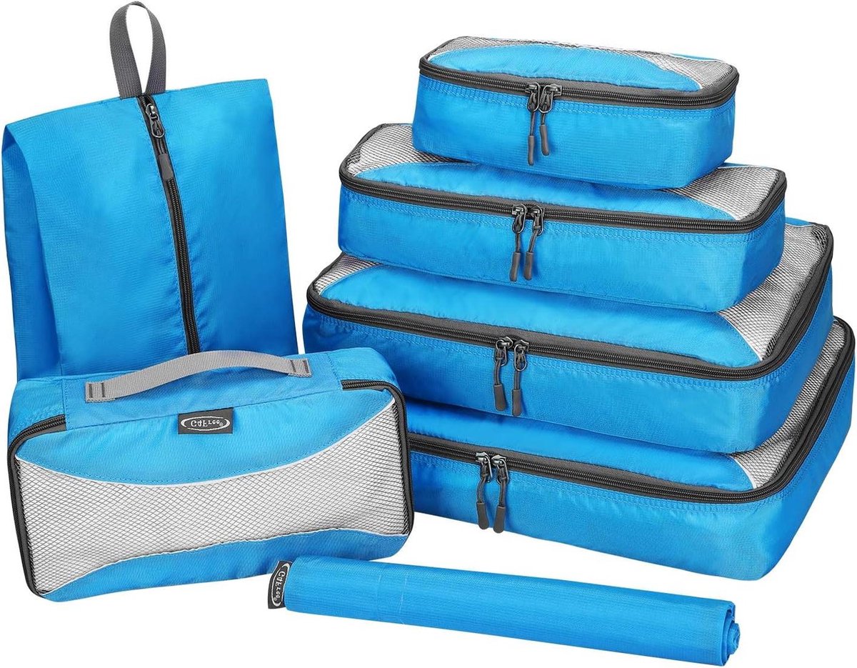 Verpakking Kubussen Koffer Organisator - 7 Stuks - Reizen Thuis Opslag - Waarde Set