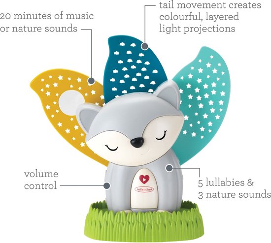 Infantino Fox 2-in-1 Nachtlampje/Babyprojector BK-302021 van Infantino — afbeelding 5