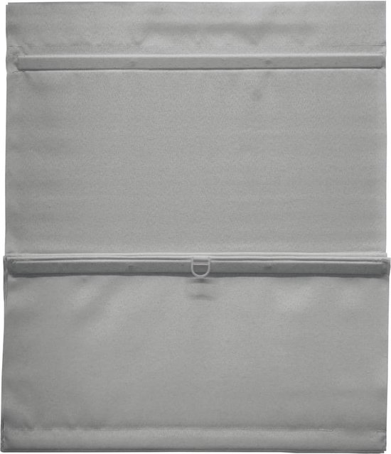 Store romain magnétique Easyfix - Grijs opaque - 60x140 cm (LxH) avec Fermetures velcro