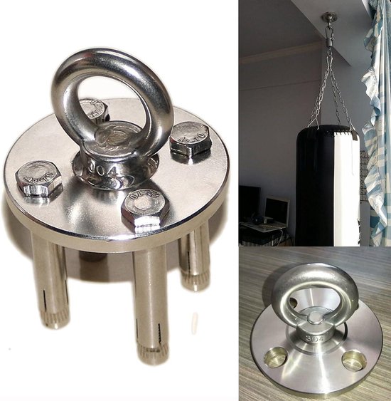 Plafond Haak Hangstoel Premium Roestvrij Stalen Beugel Tot 400kg Voor Hangende Stoel Hangmat Bokszak Sling Trainer Yoga Doek Luifel Nest Swi
