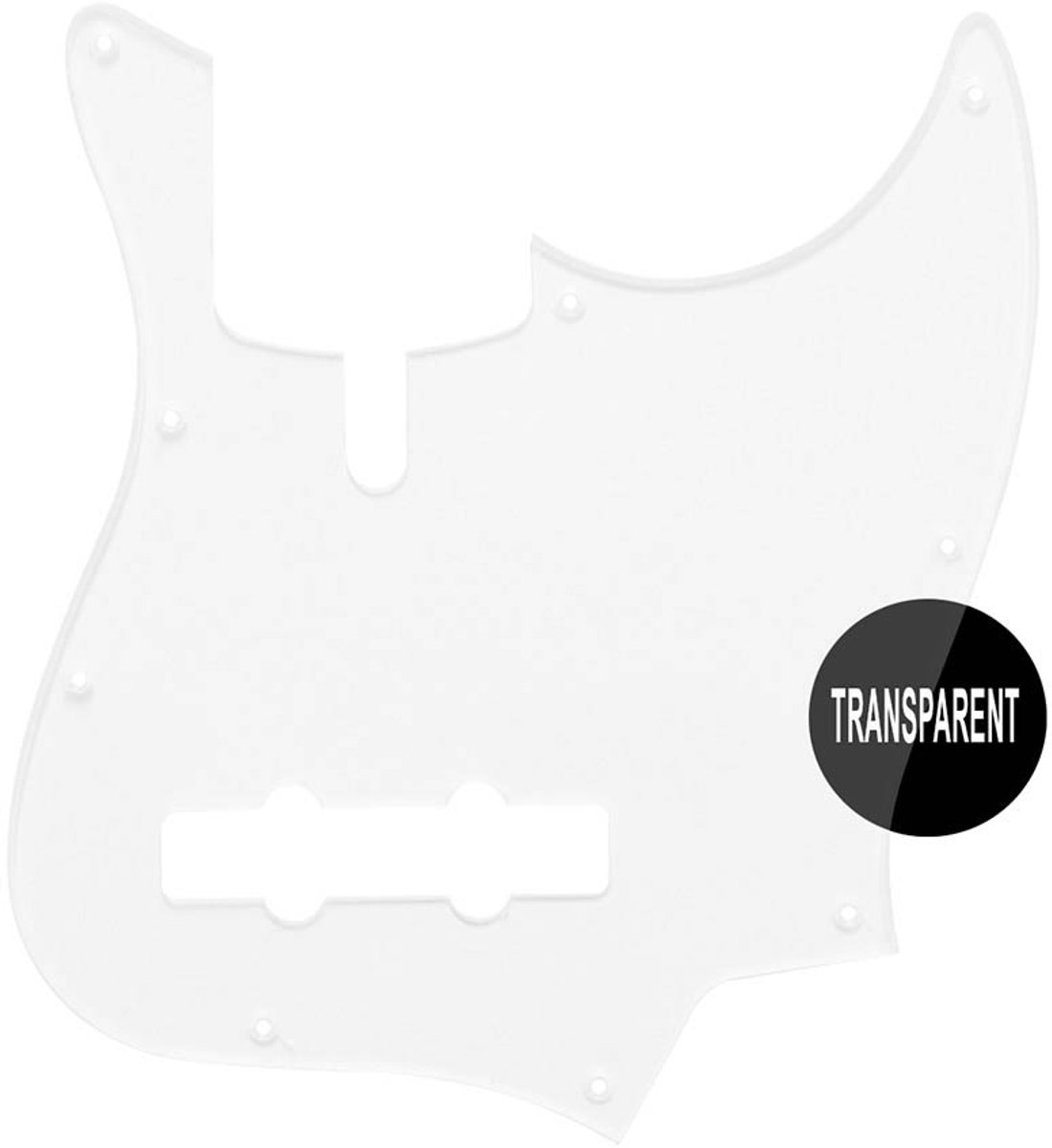 Boston M4V-110-TR pickguard, Sire Marcus Miller V-series 4-string, 1 ply. transparent