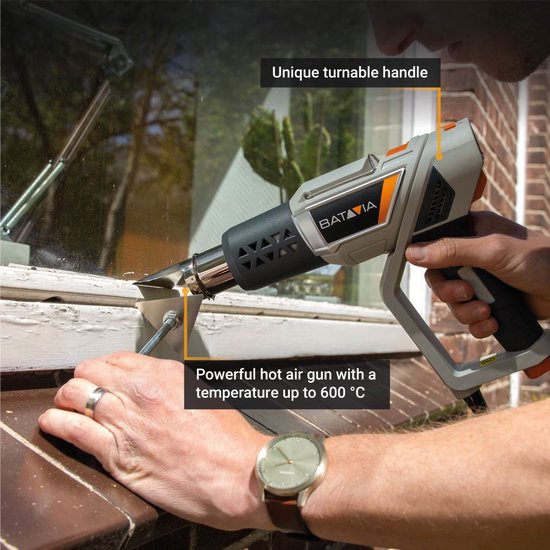 Batavia 2500W Maxxheat onkruidverdelger 4in1 - Vernietigt onkruid tot 600°C, zonder het gazon te beschadigen - 3 temperatuurinstellingen - Maxxseries van Batavia — afbeelding 2