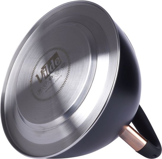 Bouilloire sifflante en acier inoxydable Zwart 3 l - Bouilloire avec sifflet - Bouilloire