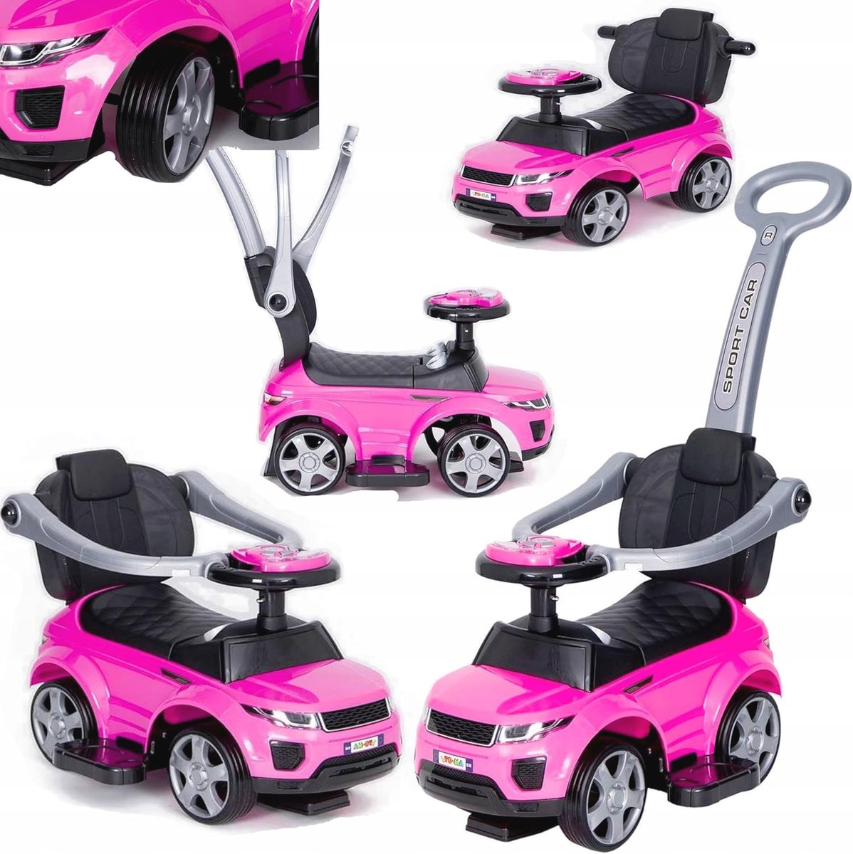 Glijauto voor Kinderen - Veilig 3-in-1