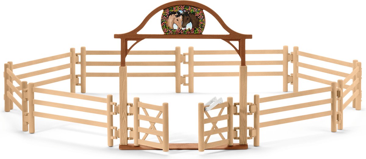 schleich HORSE CLUB - Paardenwei met toegangspoort - Accessoires - Kinderspeelgoed voor Jongens en Meisjes - 5 tot 12 jaar - 42434 — afbeelding 12