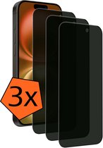Protecteur d'écran - Convient pour iPhone 16 Plus Protecteur d'écran Privacy Protect Glas - Protecteur d'écran adapté pour iPhone 16 Plus Privacy Screen Protector Tempered Glass - 3 PACK