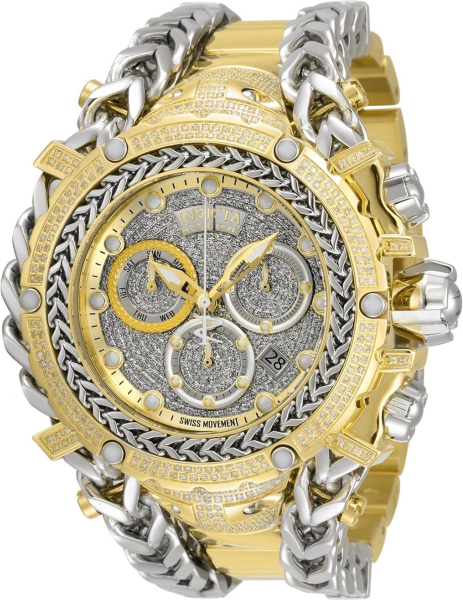 Invicta Gladiator 35059 Quartz Herenhorloge - 58mm - Met 696 diamanten