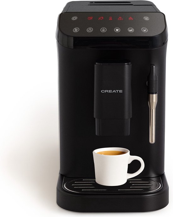 CREATE - Superautomatisch koffiezetapparaat 20 bar capaciteit van 180 gram de koffie. Stoomarm 0° tot 42°, 1,5L - THERA MATIC TOUCH
