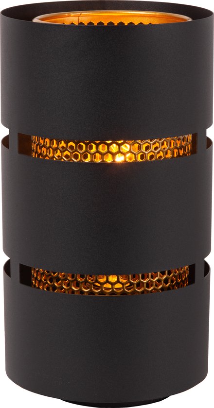 Lucide ROSAS - Tafellamp - Ø 16 cm - 1xE27 - Zwart