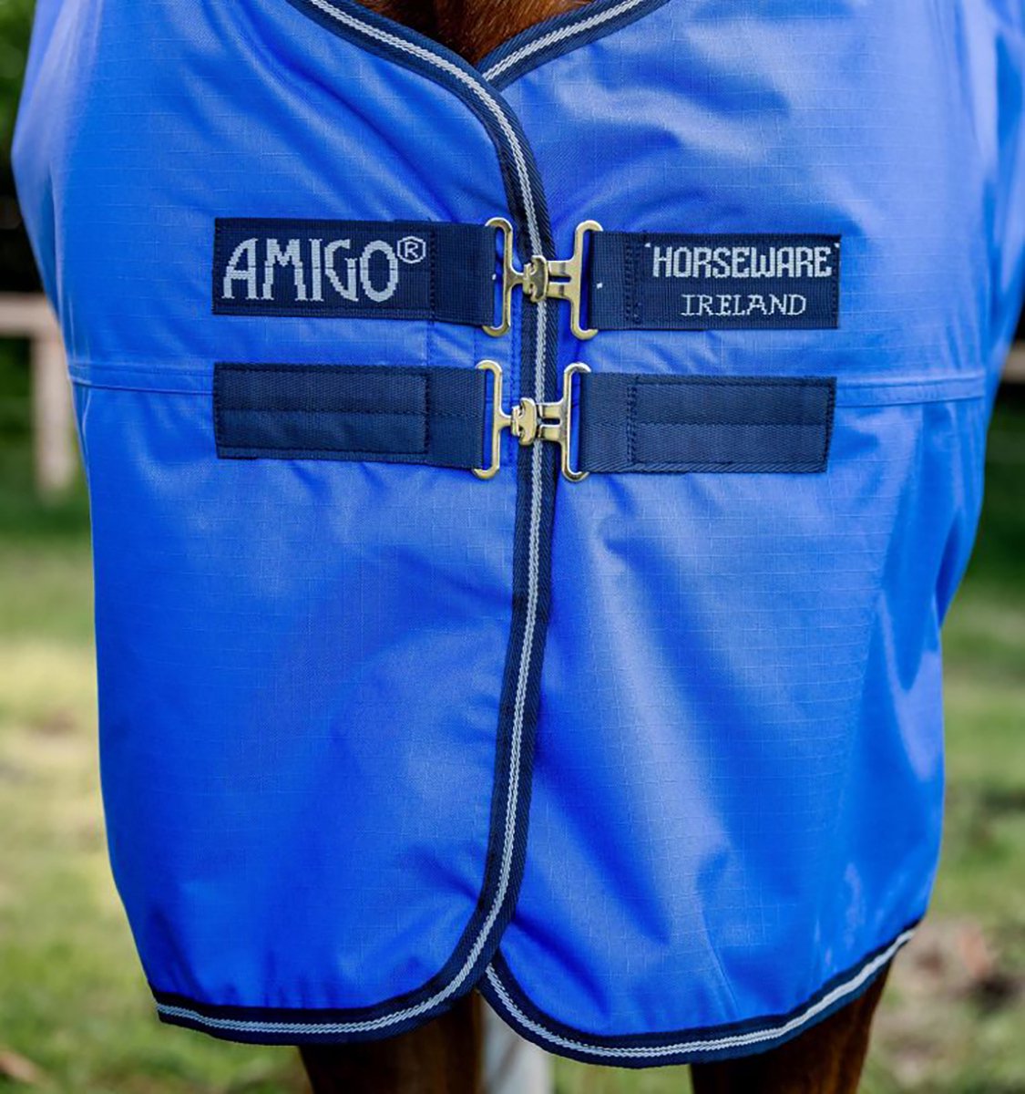 HORSEWARE AMIGO 1200D 250GR OUTDOORDEKEN Donkerblauw-grijs | De Kroo Ruitersport