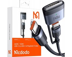 Mcdodo® Magnetic - Kabel - voor Macbook - Usb c 3 140W - 2 meter