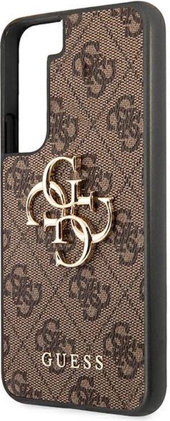 Guess Golden Logo Samsung Galaxy S22 hoesje - Bruin