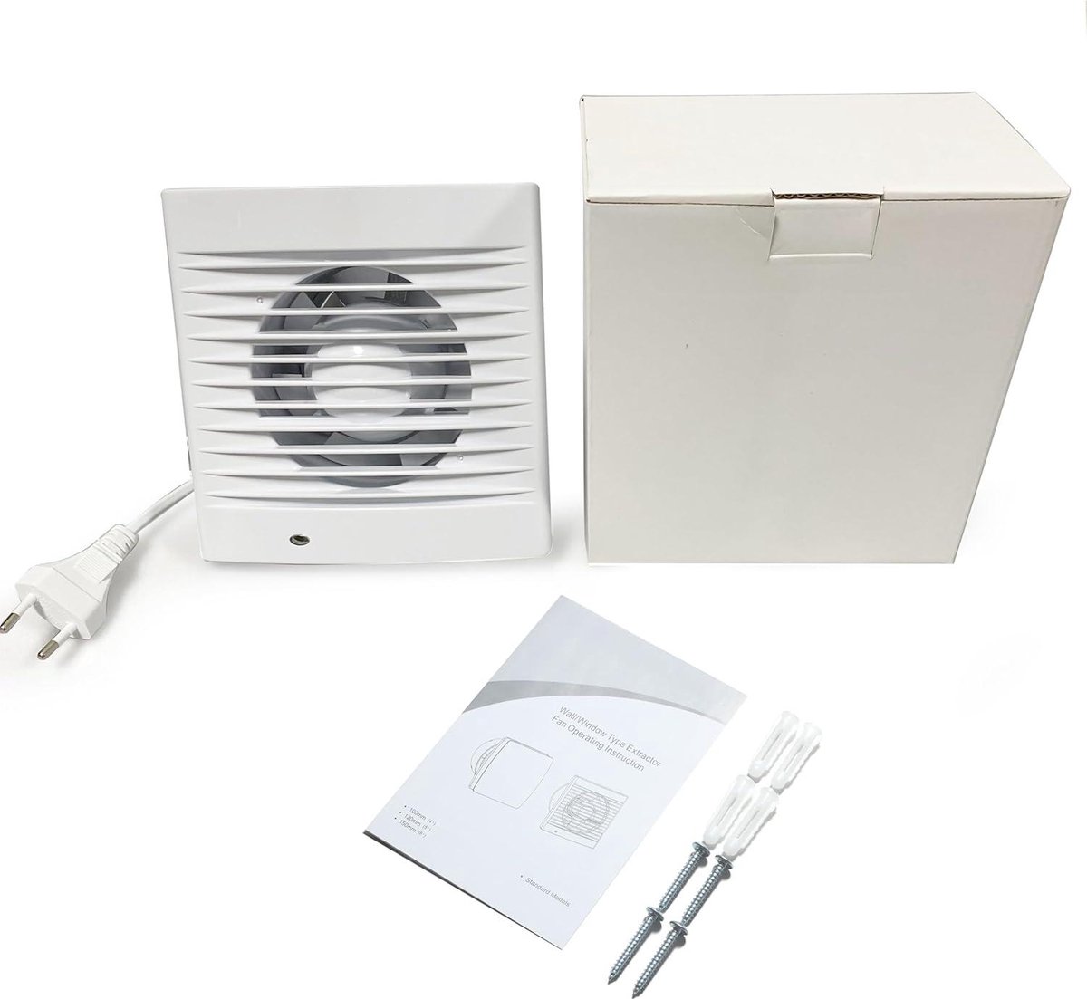 Vocht Afzuiger Moonjor Afvoerventilator Voor De Keuken, 150 Mm, 320 M3/u, IPX2 Terugslagklep Ventilatie