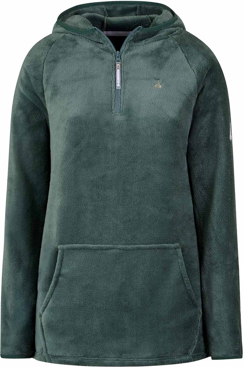 BJØRNSON Rane Micro Fleece Hoody Trui Pull-over Dames Groen