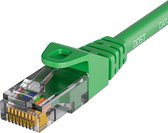 Qost - Câble Internet CAT6 - CCA / UTP - 10 Gbit/s / 250 MHz - Connecteurs RJ45 - Câble réseau - 100 mètres - Vert