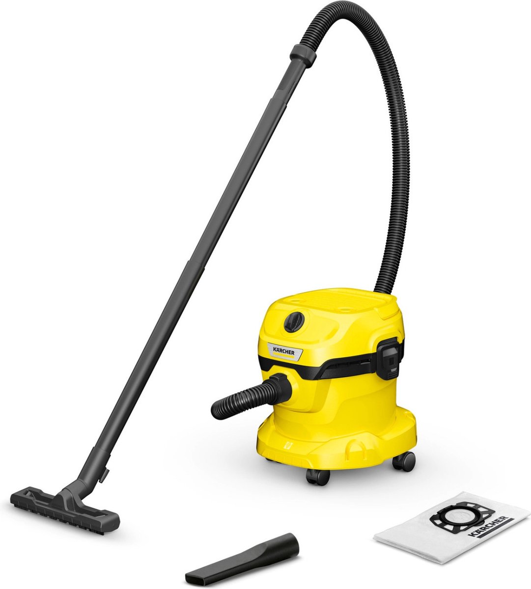 Kärcher WD 2 Plus V-12/4/18 Nat-en Droogzuiger - 1000 W - 12 liter - Schuimfilter - Stofzuiger geschikt voor auto - garage — afbeelding 1