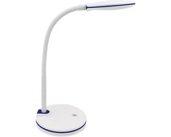 LED Bureaulamp - Kingtron - 4.5W 350lm - Helder/Koud Wit 5000K - Dimbaar - Wit