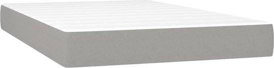 vidaXL Lit à sommier tapissier - Comfort - 120 x 200 cm - Matelas à ressorts ensachés - Lit