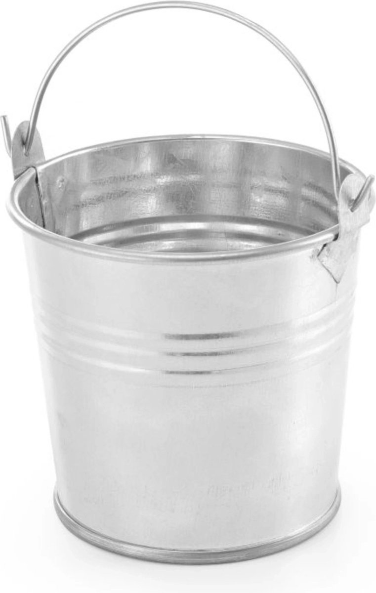 HENDI Rustieke emmer met handvat – gegalvaniseerd staal – Ø100x(H)90mm