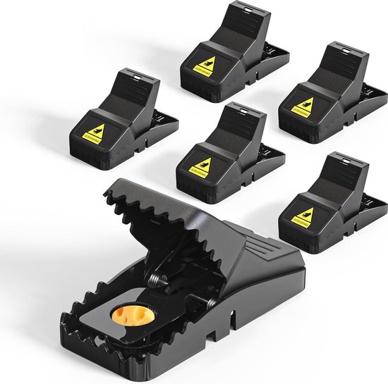 Aspectek muizenval – 6-pack snappenval – herbruikbaar, hygiënisch en Aspectek muizenval – 6-pack snappenval – herbruikbaar, hygiënisch en