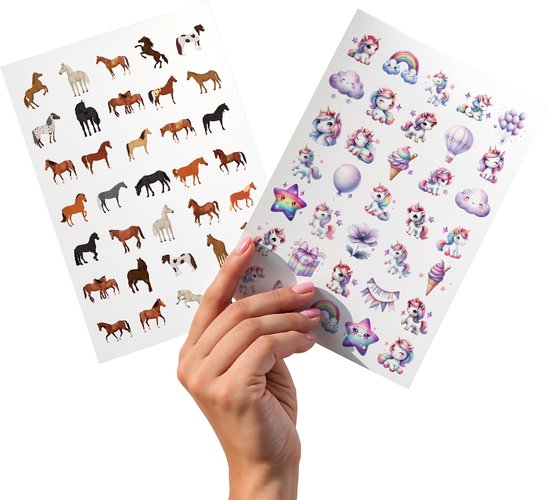 Pferde-Sticker Groß – Bunte Aufkleber Für Scrapbooking, Tagebuch & Basteln
