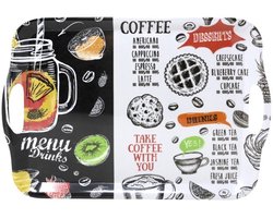 Concorde Dienblad - Koffie - kunststof - 42 x 29 cm - Serveerbladen