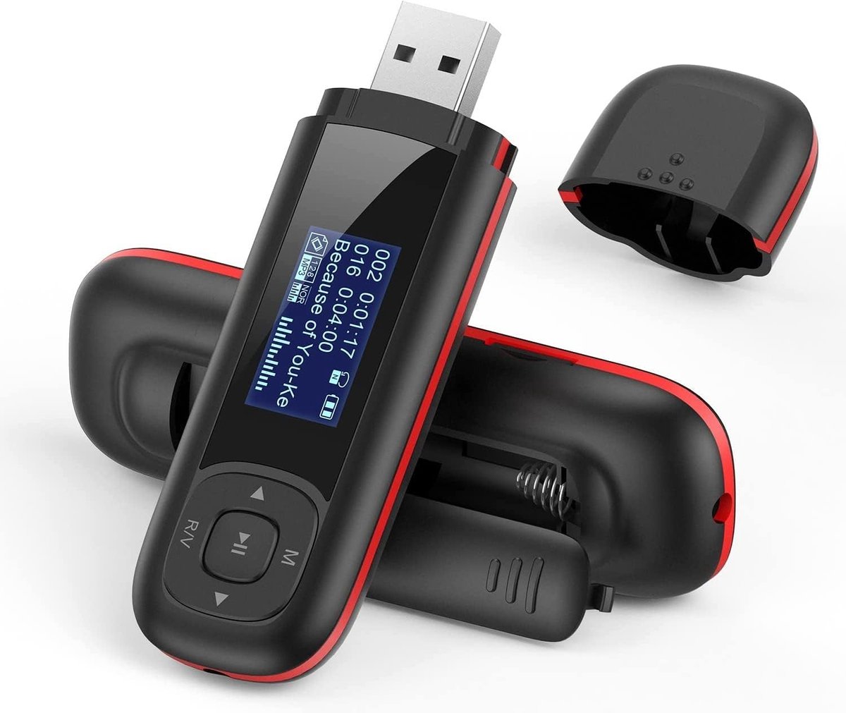 Draagbare 8GB USB MP3-speler met FM-radio