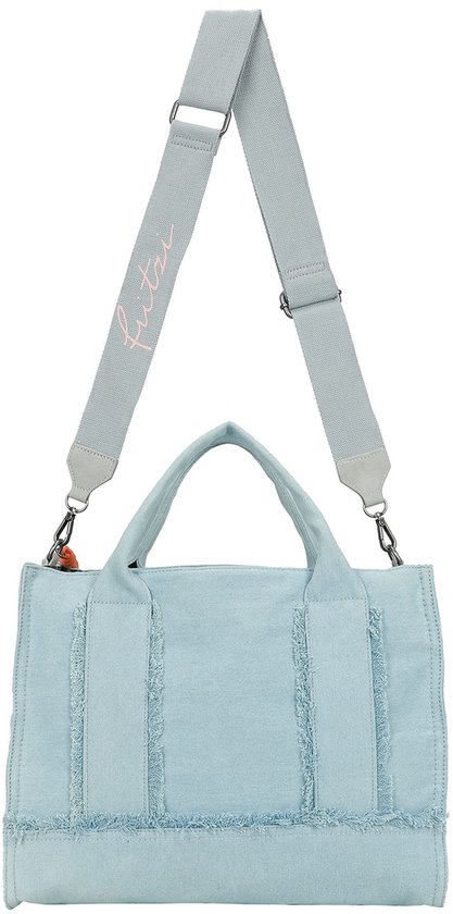 Fritzi aus Preußen Sac à main Sac à épaule bandoulière Tote Bag Limited Washed Denim Shopper Washed Blue Bleu clair