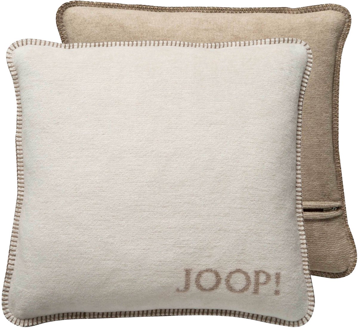 Joop! Kussen MDF Doubleface Een maat, 50x50 Set van 1 Natuur