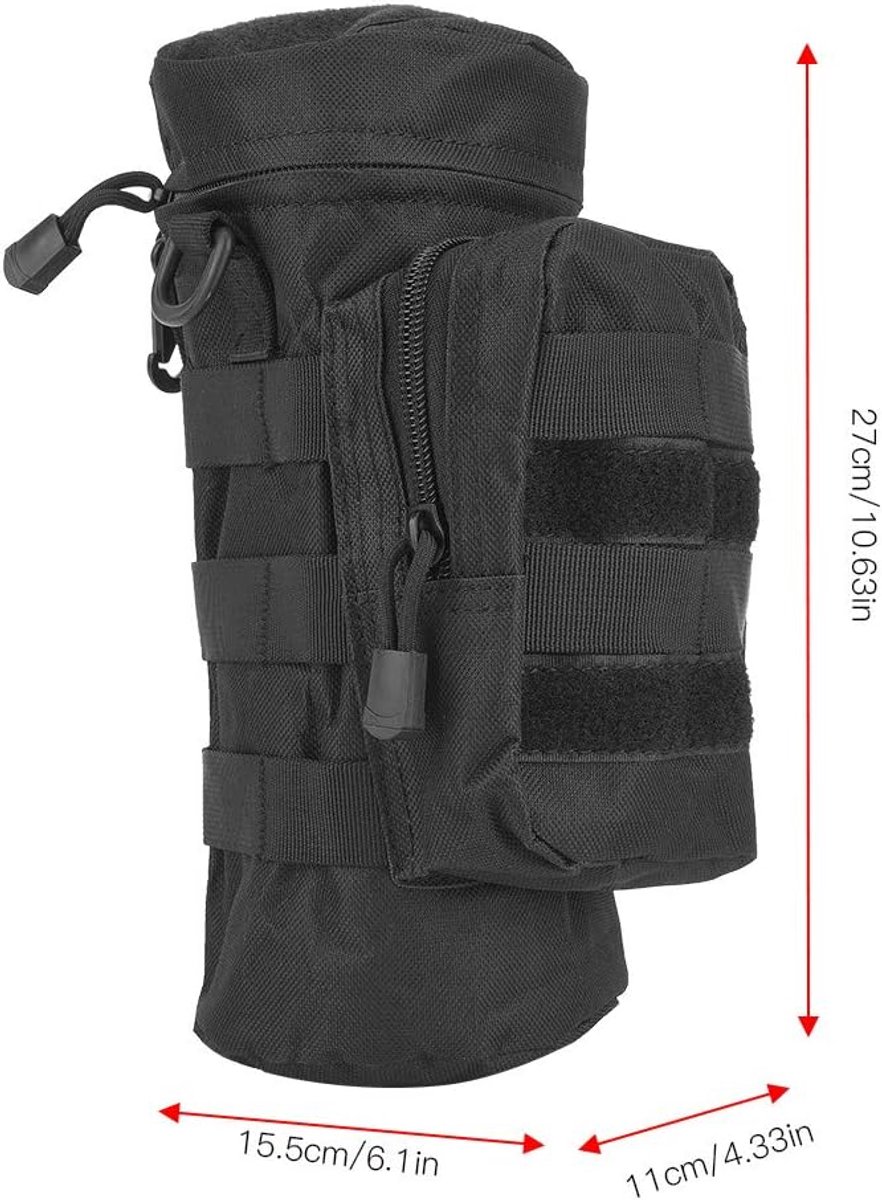 Gourde - Bouteille Isotherme,Sac à Eau Tactique Militaire Molle En Nylon,couverture De Stockage