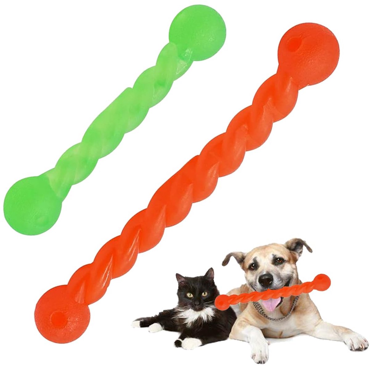 TRANKIELO® – Innovatief Honden Kauwspeelgoed 2 Stuks, Tandenreiniging en Tandvleesmassage