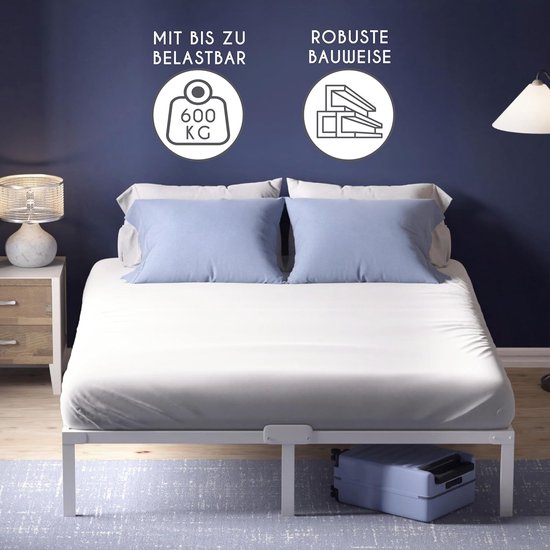 Molton zware kwaliteit - wit - 90x200 cm | Leen Bakker