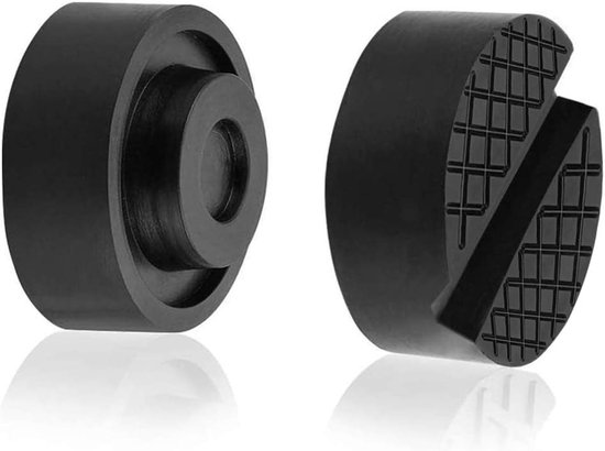 Hydraulische krik, rubberen pad, flessenkrik, rubberen buffer pad, garagekrik, carrosserie, onderlegger, adapter voor 25 mm uitsparing aan de onderkant, 3/4 ton