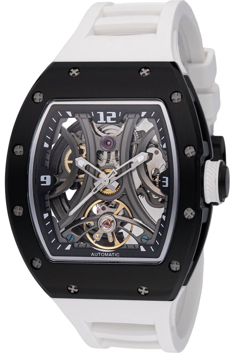 Invicta S1 Rally 49021 Heren Horloge - Waterdicht - Analoog - Automatisch Uurwerk - Roestvrij Staal met zwarte Wijzerplaat - 41mm