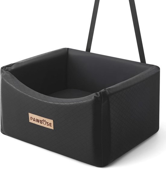 Siège auto surélevé pour Chiens de petite et moyenne taille avec ceinture de sécurité - Lit de voyage imperméable et confortable