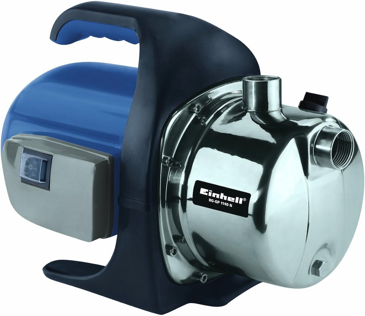 Tuinpomp 1100W 4000 l/u 4.3 bar Maximale Opvoerhoogte 43m Roestvrijstalen Behuizing