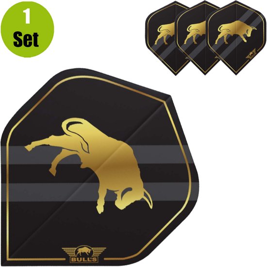 Bull's Retro Std Black - Dart Flights van Bull's — afbeelding 4