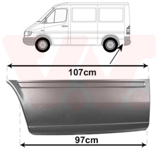 Ruitensproeier voor uw Mercedes-Benz Sprinter 2t (901/902