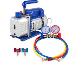 3CFM 1/4hp Koelmiddel Vacuümpomp HVAC enkeltraps ac Verdeelstukmeterset