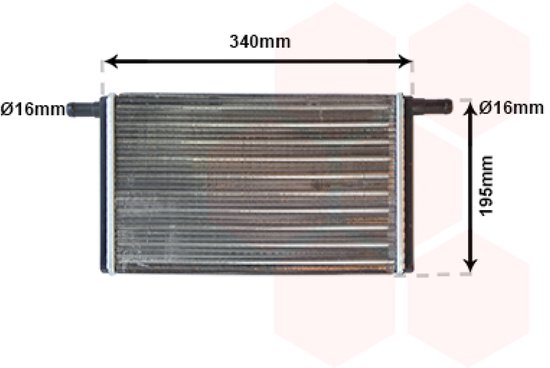 Van Wezel 58006256 Radiateur De Chauffage Denso LHD - Compatible Skoda Superb 2008-2013