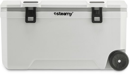 Steamy Marine 120 Roller - Grote Koelbox op Wielen - Speciaal voor op de boot - 120 Liter - Wit van Steamy — afbeelding 2